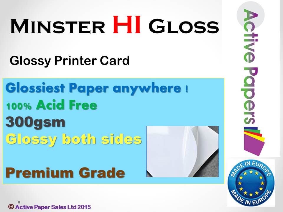 Minster Hi Gloss 300gsm A5