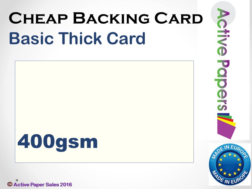 Basic Baking Card 400gsm