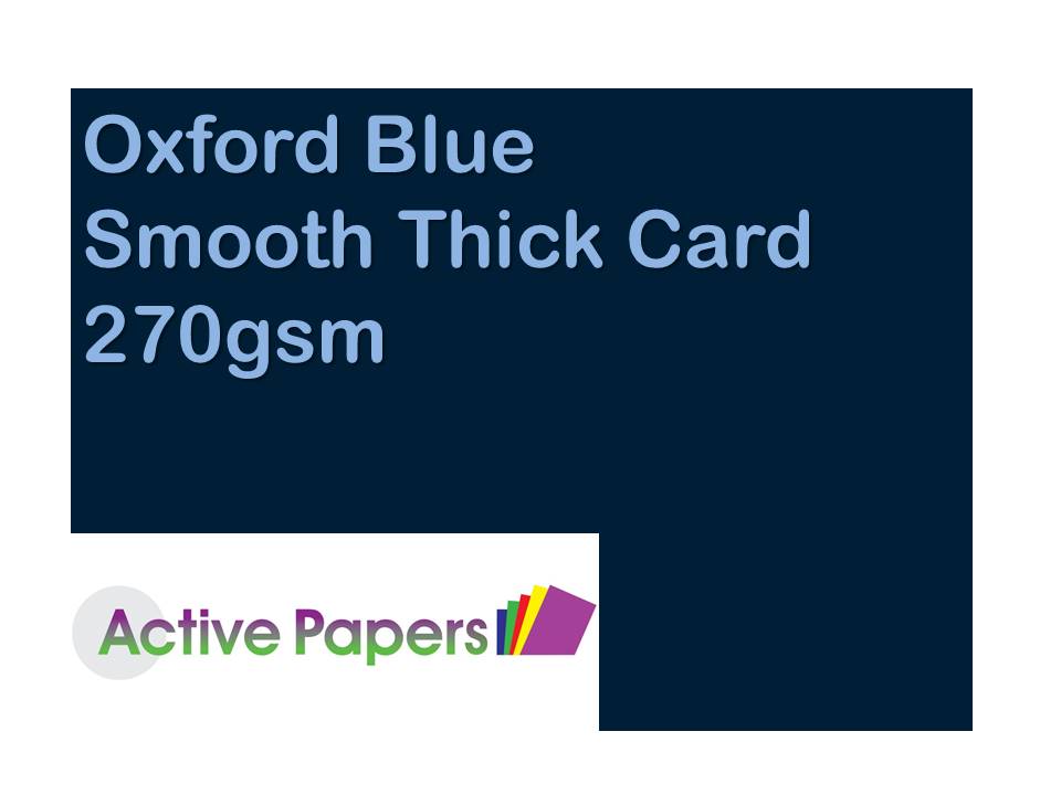 Oxford Navy Blue Thick Card 270gsm