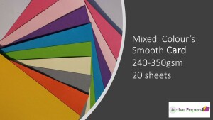 Mixed Coloured Smooth Card A6 250gsm 200 sheets