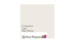 Conqueror Laid 100gsm Milk White Recycled M044