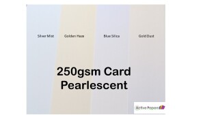 Pearlescent Coloured Card 250gsm 12x12 inch 10 sheets