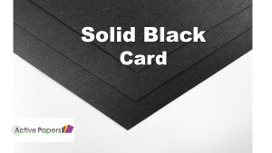 Black Smooth Card 220 or 350gsm 12x12 inch