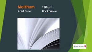 Meltham Bright Wove 120gsm short or long grain