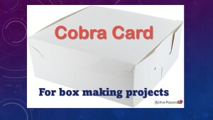 Box Making White Card 250gsm Cobra Imperial Sizes