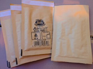 Jiffy Padded Envelope 000 Size 90x145mm A7 150 envelopes