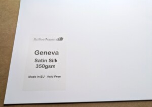 Geneva Satin Silk 350gsm Printer Card - All sizes available