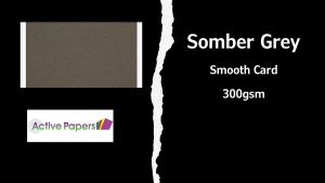 Somber Dark Grey Card 300gsm