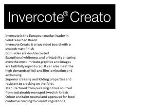 Creato 350gsm SBS