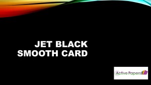 Black Smooth Card 350gsm A4 & A3