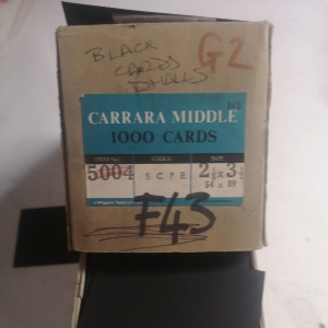Black Cards 54x89mm