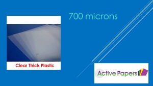 Clear Plastic Card 700 microns