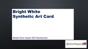 White Poly Art Synthetic Card 2000microns